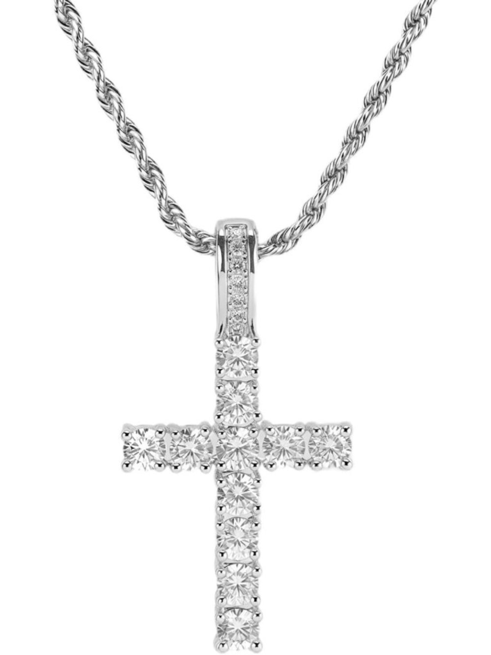 Dainty Gold Cross Necklace for Women | 14K Gold Plated with Sparkling CZ